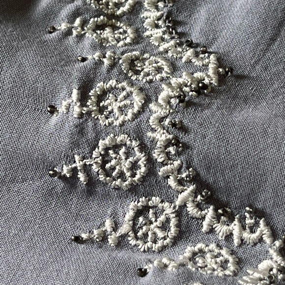 NWT Anthropologie Lithe Boho Beaded Top AMAZING DETAILS size 14 - Picture 7 of 14